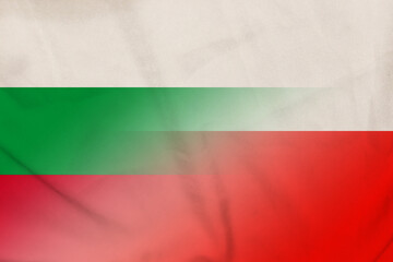 Bulgaria and Poland state flag transborder relations POL BGR