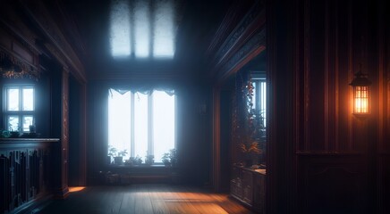 Fototapeta premium Interior of a empty room [AI Generated]