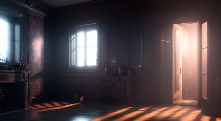 Interior of a empty room [AI Generated]