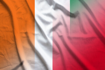 Ivory Coast and Malta national flag international relations MLT CIV