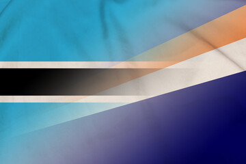 Botswana and Marshall Islands political flag transborder relations MHL BWA