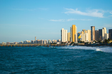 A beautiful view of one of the beaches of Fortaleza-CE