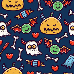 halloween pattern design vector illustration