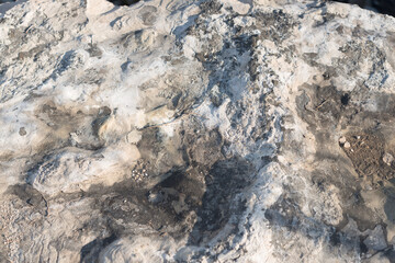 surface of a large cut stone
