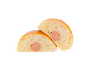 Hot Dog Bun isolated on transparent  png