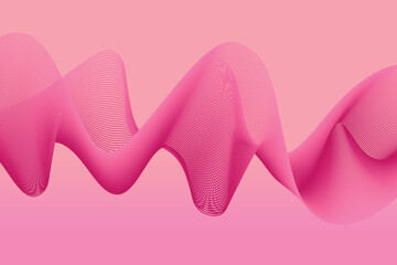 Abstract pink light lines on pink background. abstract wave background for computer wallpaper and landing page.