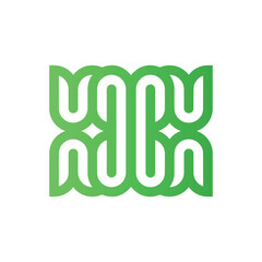 Fototapeta premium squares logo building icon uc modern corporate, abstract letter logo