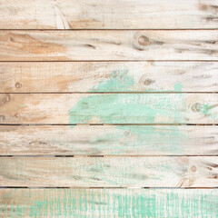 Old wooden wall background or texture; The old wooden walls  painted green.