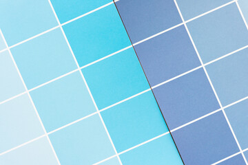 vivid blue and purple blue paper pad sheets with paint-chip design