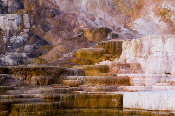Mammoth Hot springs rock formation