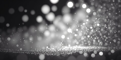 background of abstract glitter lights silver - generative ai