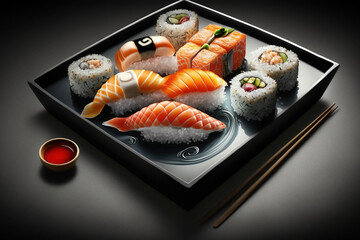 Sushi, Japanese Food, Generative AI