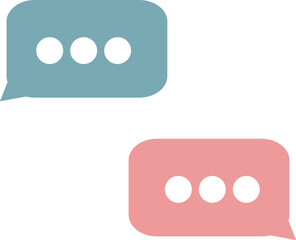 Image of two people texting in a conversation