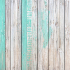 Old wooden wall background or texture; The old wooden walls  painted green.