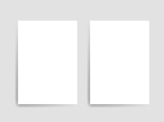 A4 blank paper template mock up illustrating design.