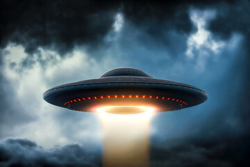 Fototapeta na wymiar unidentified flying object ufo