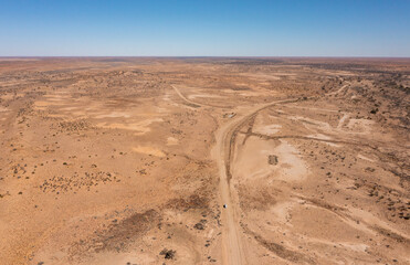 driving through the outback desert country of Australia.