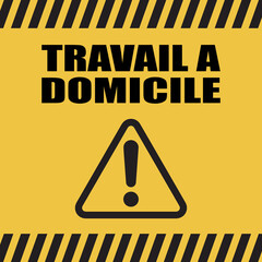 Logo travail &agrave; domicile.