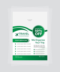 Travel Company 1st Flyer Template Design