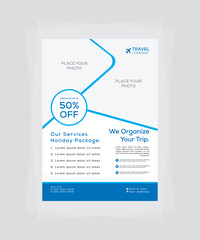 Travel Company 2nd Flyer Template Design