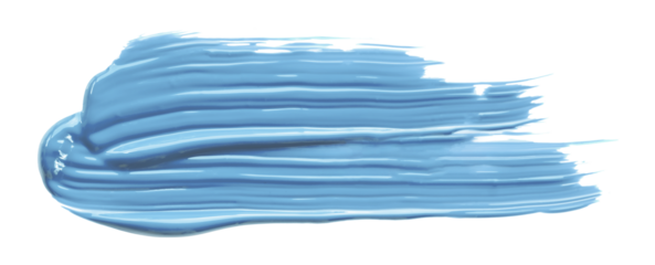 light blue brush isolated on transparent background blue watercolor,png