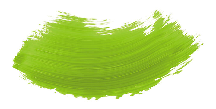 Lime green brush isolated on transparent background. Lime green brush, png