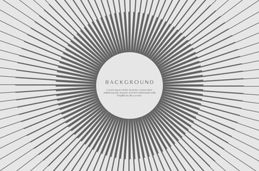 Retro sun beam line circle round abstract background