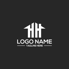 modern HH logo designs
