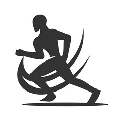 Running man logo template Icon Illustration Brand Identity.Isolated and flat illustration. Vector graphic