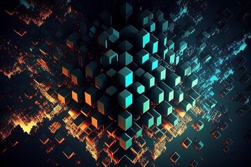Obraz premium abstract background with squares