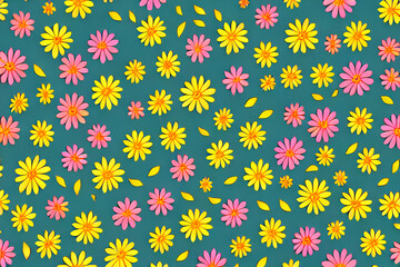 seamless pattern with flowers