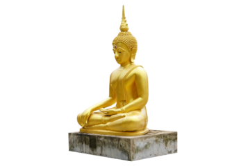 golden Buddha statue for worship