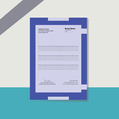 Letterhead  Minimal Corporate Layout Template