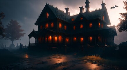Obraz premium Medieval Gothic House [AI Generated]