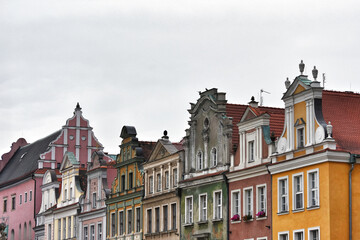 Fototapeta na wymiar Scenic view of historic buildings in Poznan