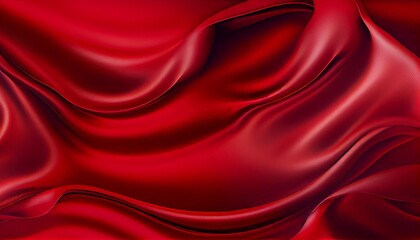 Fototapeta premium Red satin background. Generative AI, Generative, AI