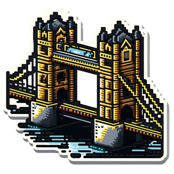 london bridge sticker vector 300ppi