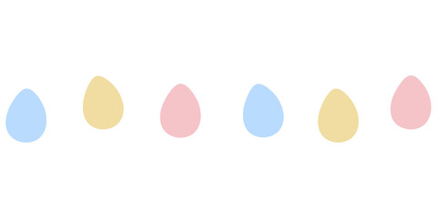 Pastel Colorful Easter Egg Banner