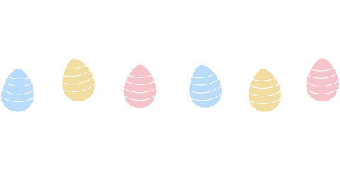 Pastel Colorful Easter Egg Banner