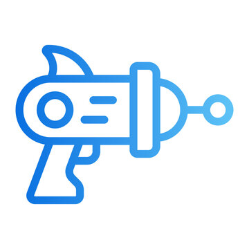 space gun gradient icon