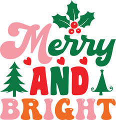 Merry and Bright svg