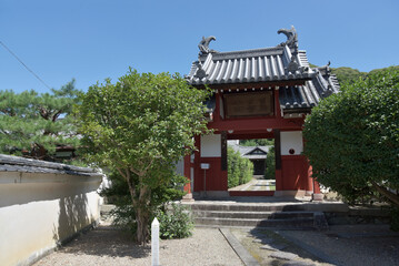 Fototapeta premium 黄檗山萬福寺 萬寿院の山門 京都府宇治市