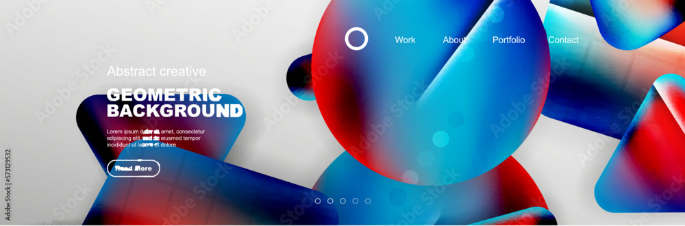 Wall mural abstract background for your landing page design. web page for website or mobile app wallpaper