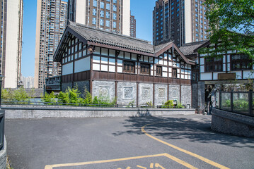 Obraz premium Landscape of Danzishi Old Street, Chongqing, China