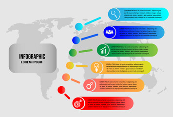 timeline info graphics design vector and marketing icons can be used for workflow layout, diagram, annual report, web design. business concept with icons options, step or process.illustration business