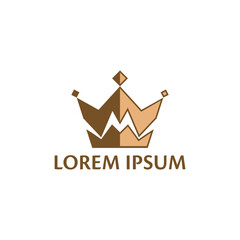 Monarch Style Crown with Letter M Logo Design