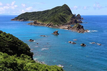 坊津町　沖秋目島の風景	