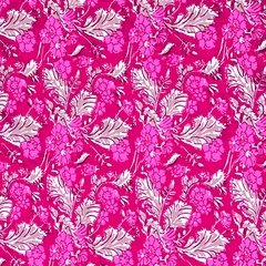Foto op Canvas Ajrakh Pattern and block print Pattern with batik print allovers textile pattern © Sagar