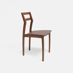 Dark wooden chair, comfortable sitting chair for house