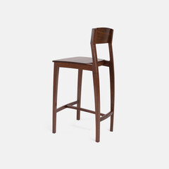 Dark wooden chair, comfortable sitting chair for house